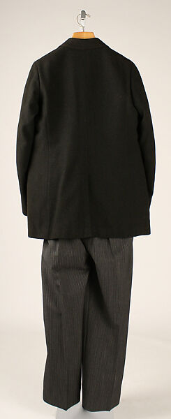 Morning suit, wool, silk, American