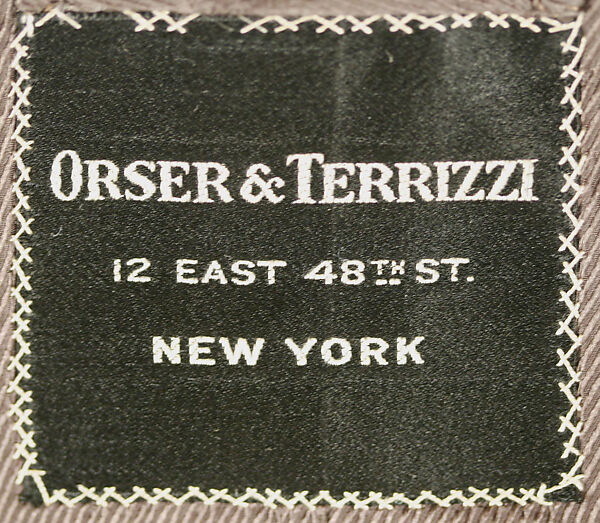 Suit, Orser &amp; Terrizzi (American), wool, American