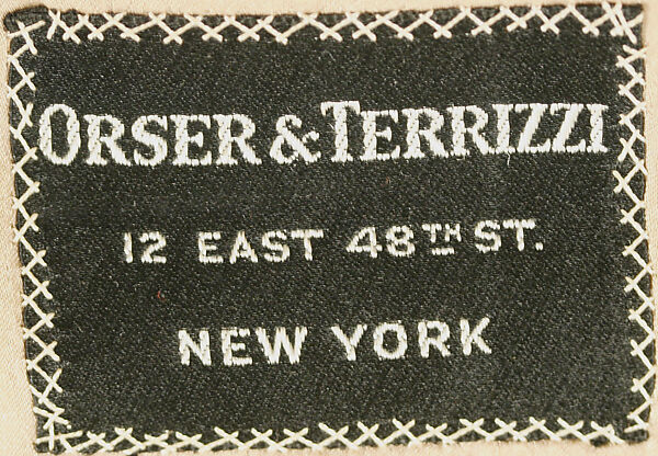 Suit, Orser &amp; Terrizzi (American), wool, American