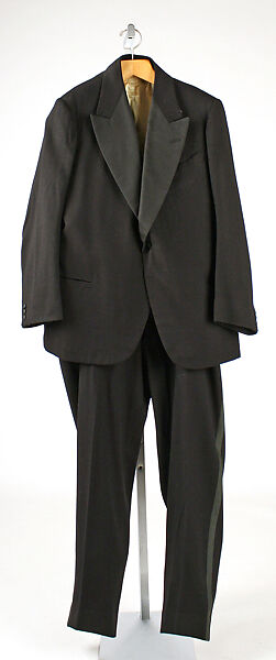 Tuxedo, wool, silk, British 