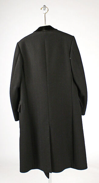 Chesterfield coat, wool, silk, American