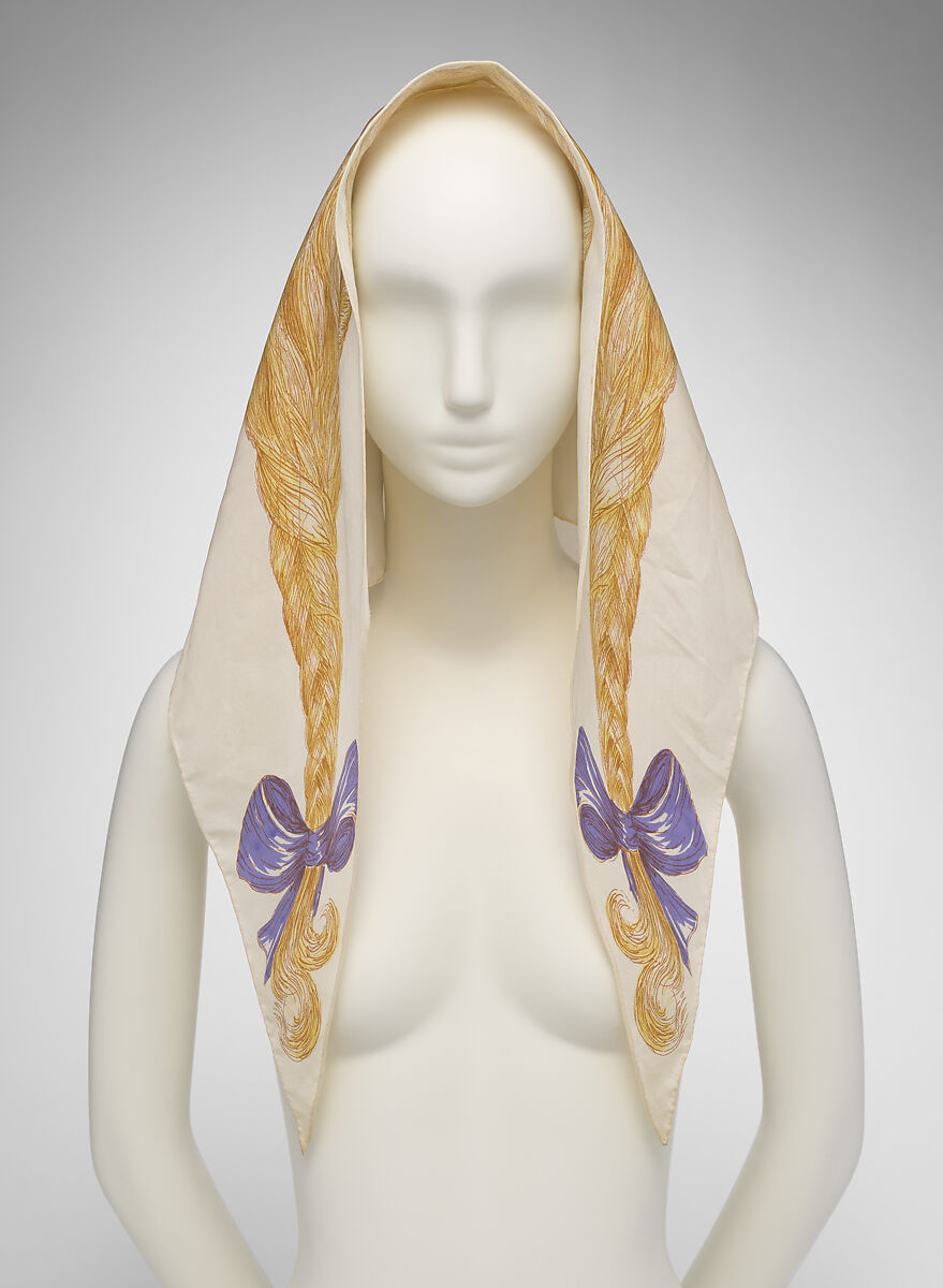 Scarf, House of Givenchy (French, founded 1952), silk, French 