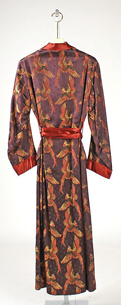 Dressing gown, silk, French