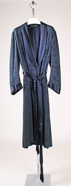 Dressing gown, A. Sulka &amp; Company (French, 1893–2002), silk, French 