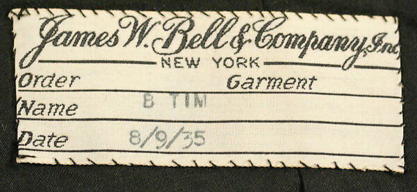 Suit, wool, American