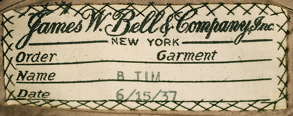 Suit, wool, American