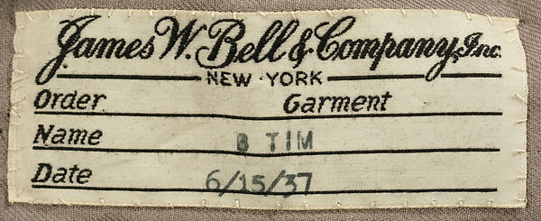 Suit, wool, American