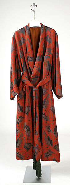 Dressing gown, silk, American 