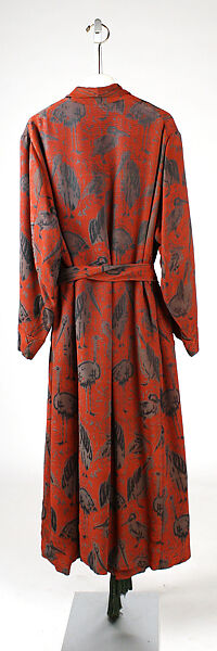 Dressing gown, silk, American
