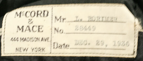 Ensemble, wool, silk, American