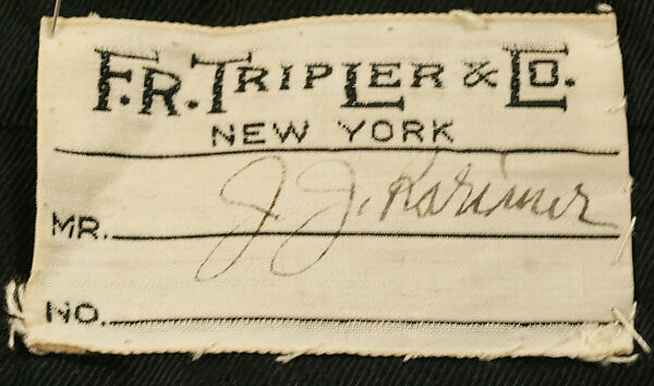 Morning suit, wool, American