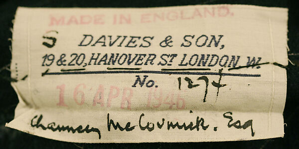 Suit, wool, British