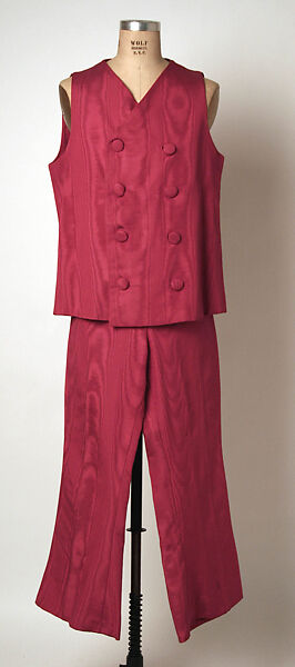 Evening ensemble, silk, American 