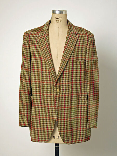 Jacket, John Weitz (American, born Germany, 1923–2002), wool, British 