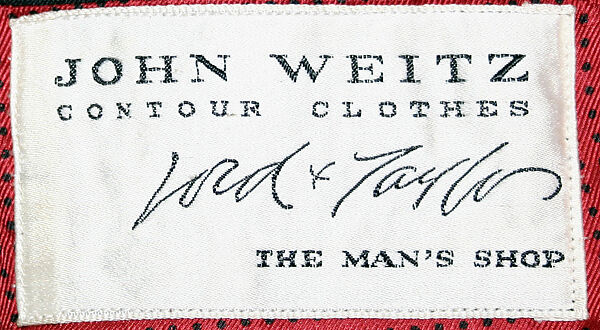 Tuxedo, John Weitz (American, born Germany, 1923–2002), silk, American