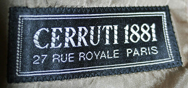 Overcoat, Cerruti 1881 (Italian, founded 1967), wool, leather, French