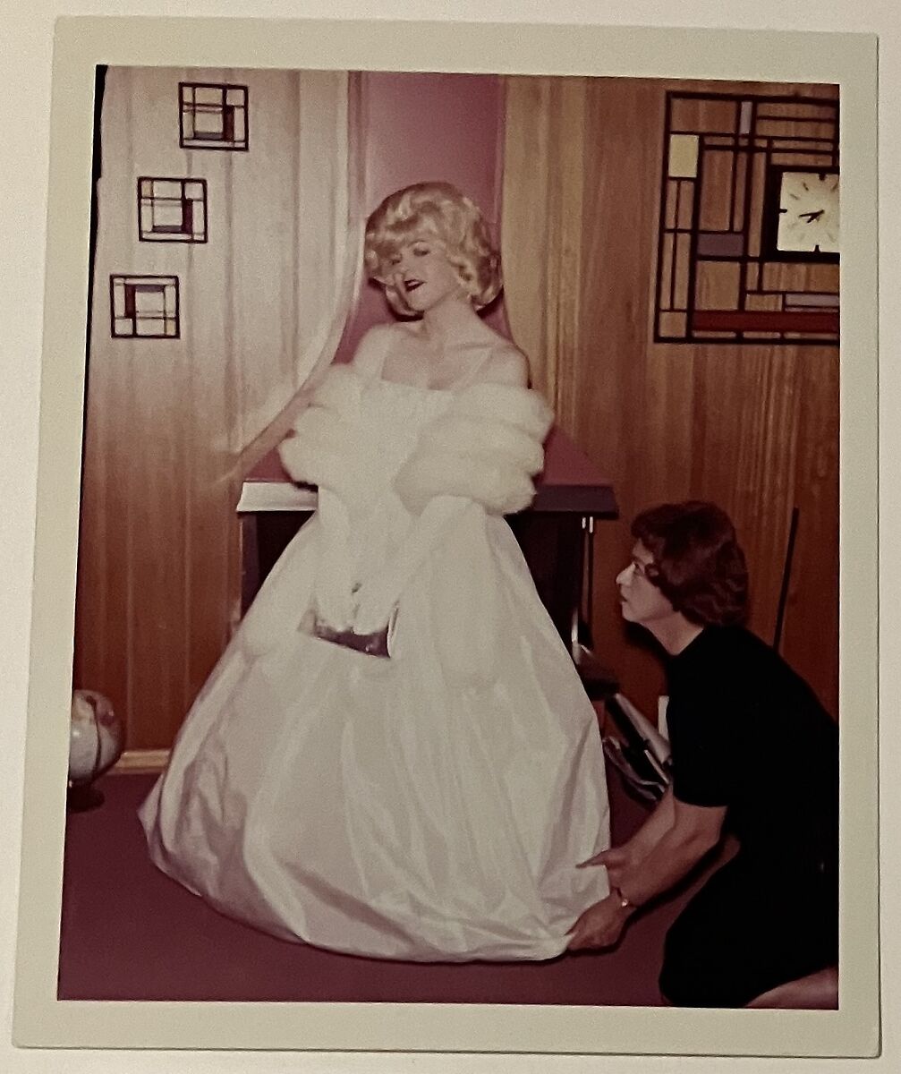 [Kate – "Fiona" in blond at Glorias with Irene adjusting skirt], Unknown, Chromogenic print