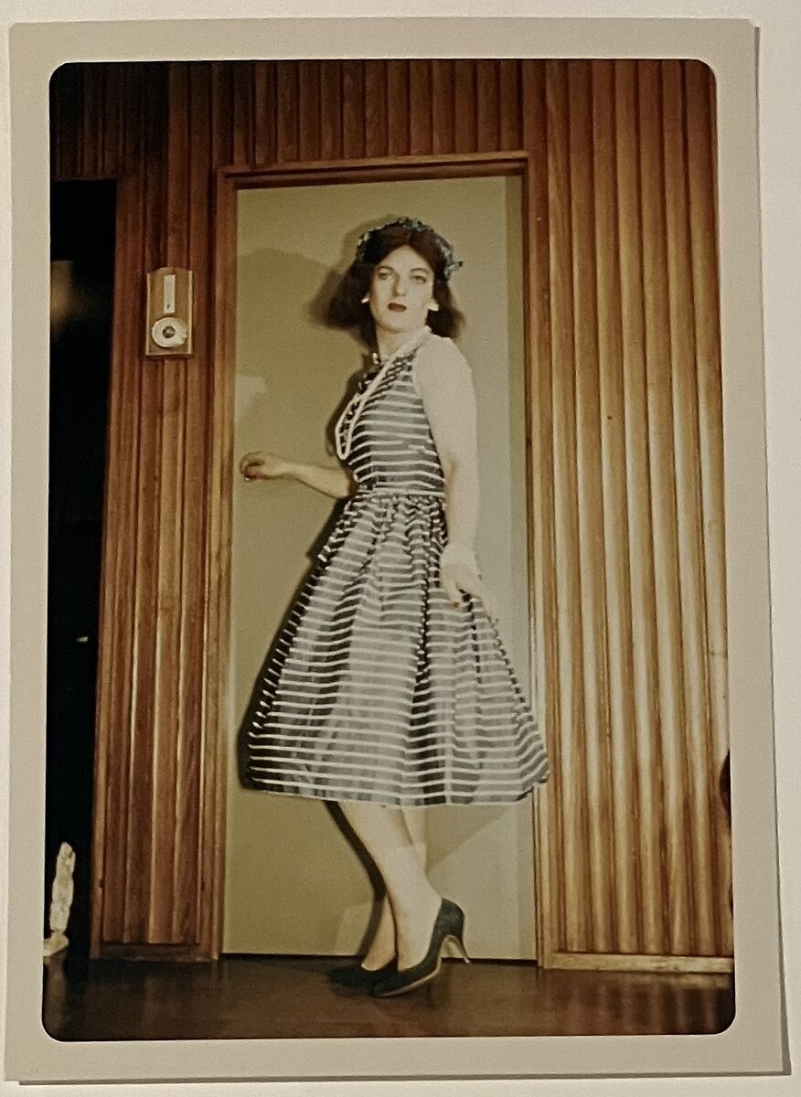[Kate – young Fiona in blue and white striped dress], Unknown, Chromogenic print