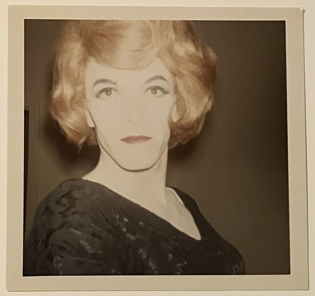 [Crystal – Auburn wig with black top], Unknown, Chromogenic print