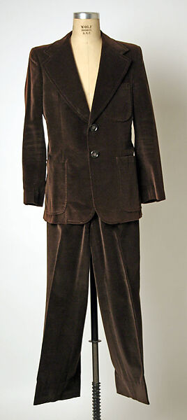 Suit, cotton, European 