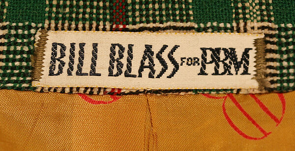 Suit, Bill Blass (American, Fort Wayne, Indiana 1922–2002 New Preston, Connecticut), wool, American