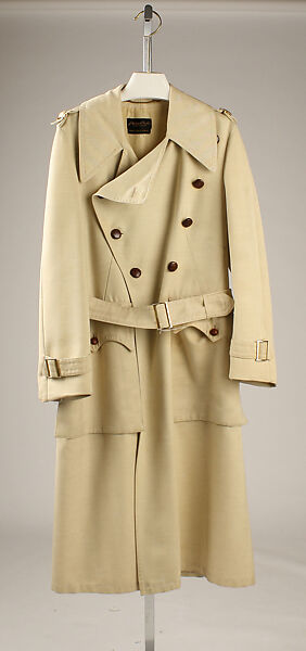 Trench coat, Pierre Cardin (French (born Italy), San Biagio di Callalta 1922–2020 Neuilly), cotton, synthetic fiber, French 