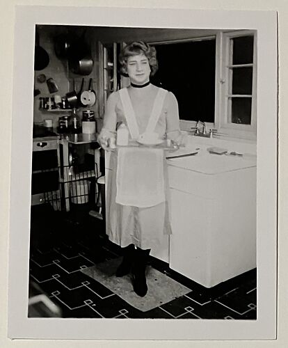 [Gail standing in Chevalier kitchen]