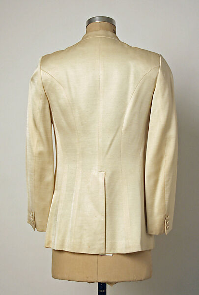 Evening jacket, (a) silk; (b) wool, American