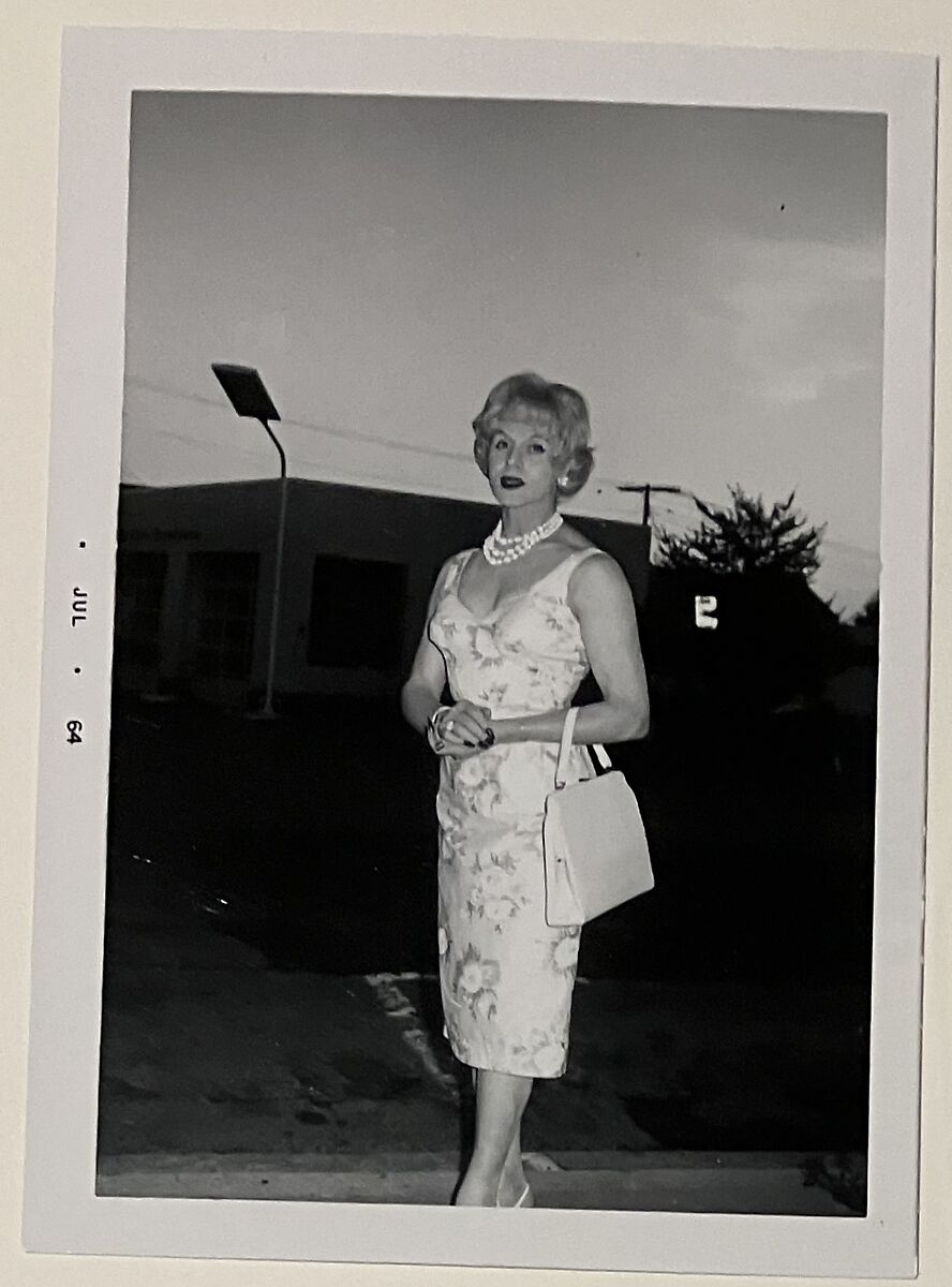[Eileen with white handbag]
, Unknown, Gelatin silver print