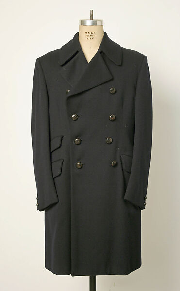 Overcoat, Saks Fifth Avenue (American, founded 1924), wool, American 