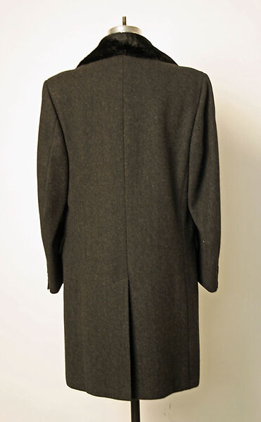 Overcoat, Lord &amp; Taylor (American, founded 1826), wool, fur, American