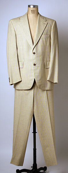 Suit, wool, American or European 