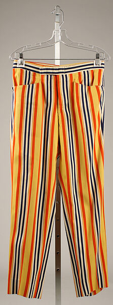 Trousers, Bill Blass (American, Fort Wayne, Indiana 1922–2002 New Preston, Connecticut), cotton, American 