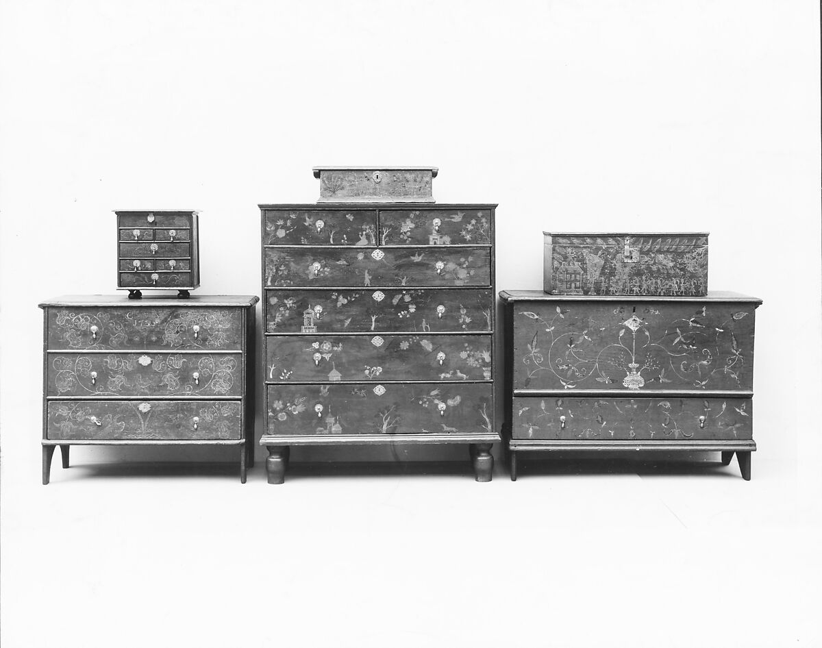 Box, Pine, iron, American