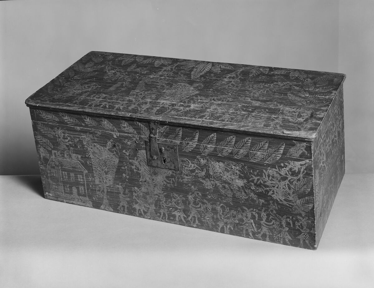 Box, Pine, iron, American