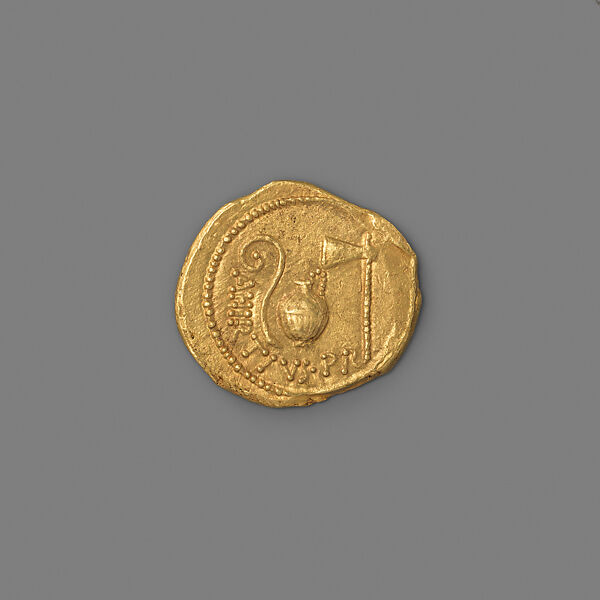 Gold aureus of Julius Caesar, Gold, Roman