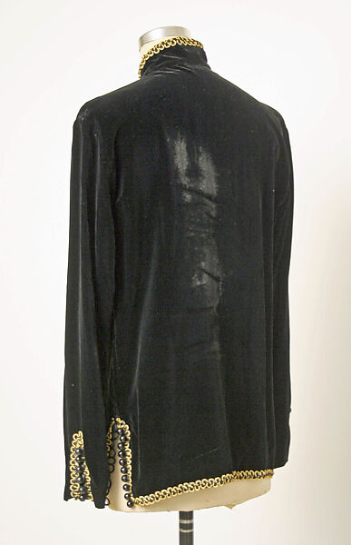 Jacket, Luis A. Palacio (American, born Argentina), silk, metallic braid, American