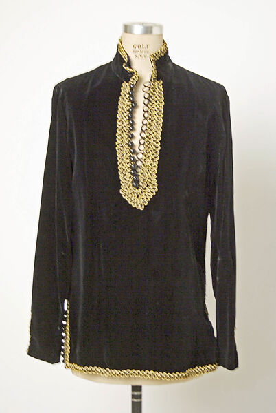Jacket, Luis A. Palacio (American, born Argentina), silk, metallic braid, American 
