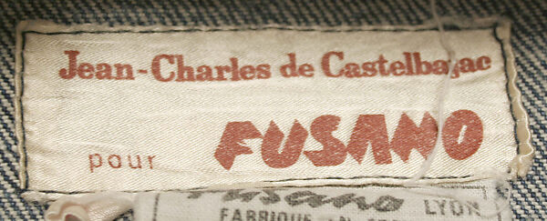 Jumpsuit, Jean-Charles de Castelbajac (French, born Casablanca, Morocco, 1949), cotton, French