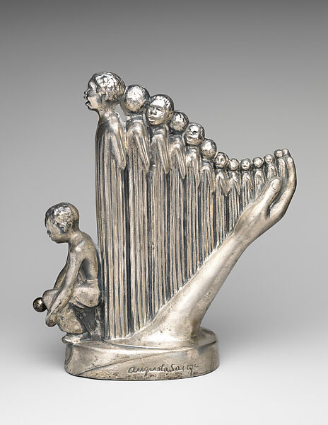 Lift Every Voice and Sing (The Harp), Augusta Savage (American, 1892–1962), Cast metal with dark patina, American