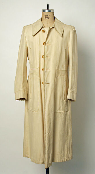 Raincoat, Bergdorf Goodman (American, founded 1899), cotton, American 