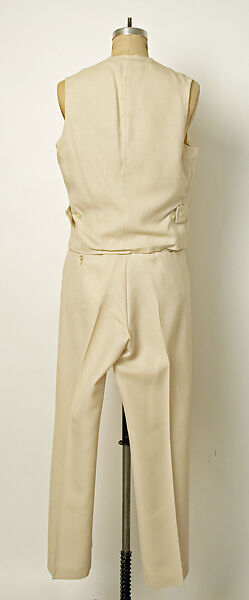 Suit, cotton, linen, American