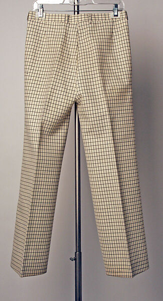Trousers, polyester, wool, French