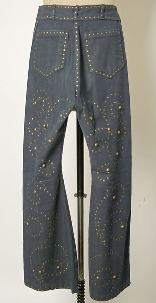 Ensemble, silk, cotton, metal, leather, plastic, American