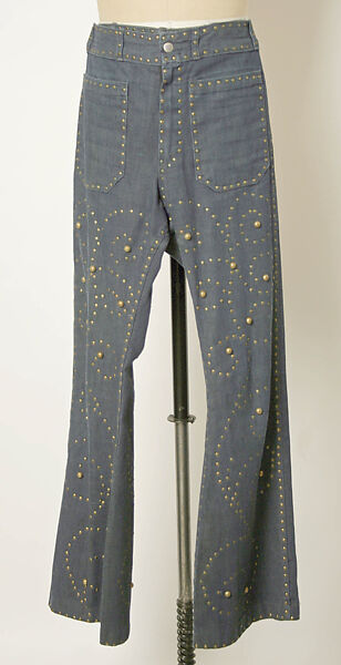 Ensemble, silk, cotton, metal, leather, plastic, American