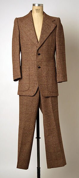 Suit, (a, b) Pierre Cardin (French (born Italy), San Biagio di Callalta 1922–2020 Neuilly), wool, silk, French 