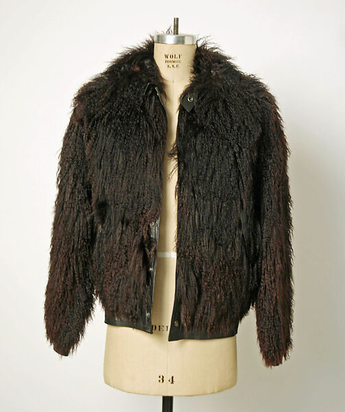 Coat, Jacques Laurent, fur, leather, French 
