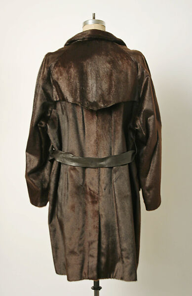 Coat, Bergdorf Goodman (American, founded 1899), fur, leather, American