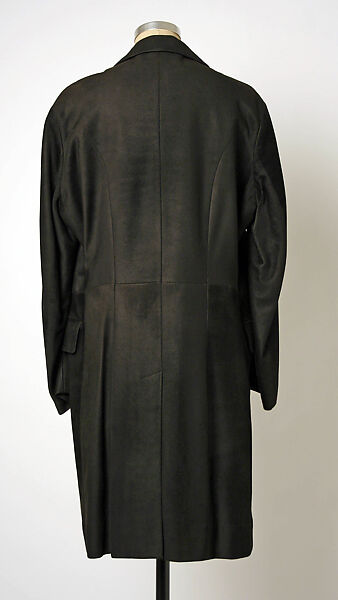 Evening coat, House of Dior (French, founded 1946), suede, French