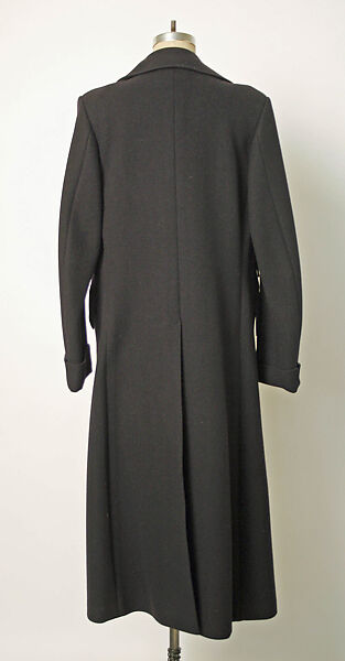 Coat, wool, probably French